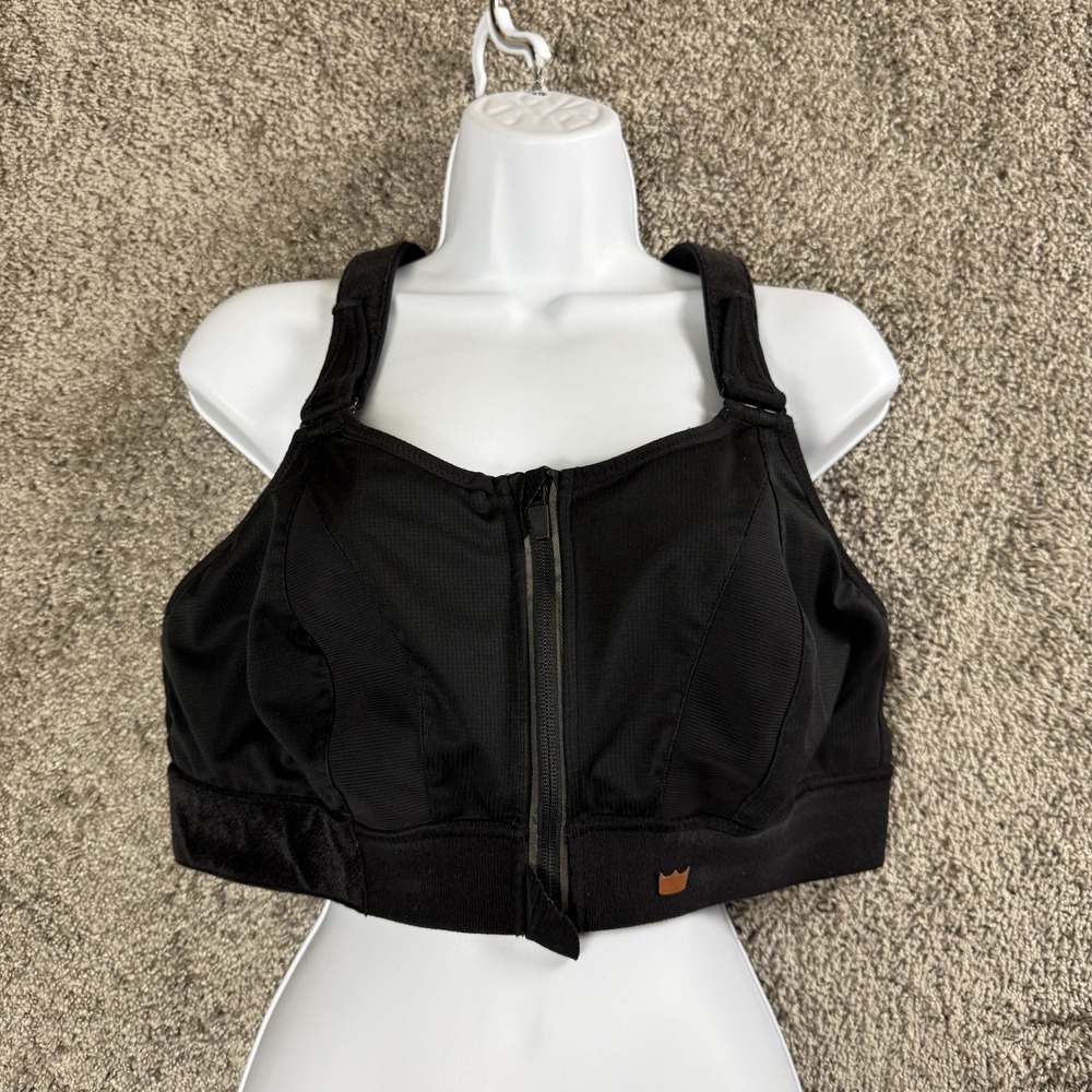 Shefit Ultimate Sports Bra Womens Medium Zip Front Adjustable Straps High Impact